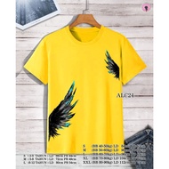 Alc24 Men's T-shirt Short Sleeve Adult Men's T-shirt Fashion Adult Boys Wings Wings T-shirt