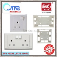 MK-SLIMLINE PLUS 13A 250v SP 1 GANG | 2 GANG SWITCHED SOCKET OUTLET