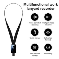 Mini Voice Activated Recorder Smart Digital Voice Recorder Noise Reduction Work Badge Recorder MP3 Player for Biness Peo