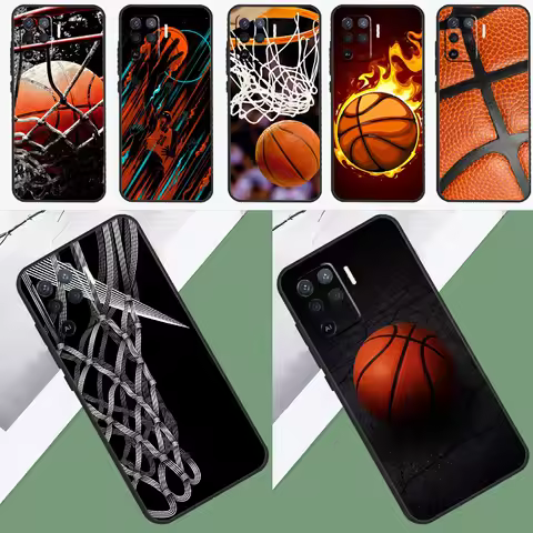 Basketball Basket Phone Case For OPPO A52 A72 A53S A94 A74 A54 A15 A16 A1K A5 A9 A31 A53 A83 A91 A93
