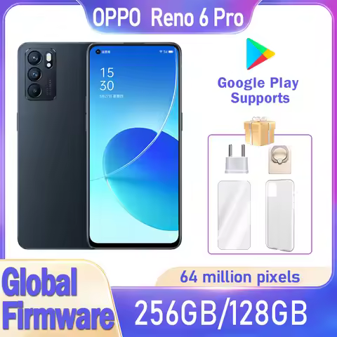 OPPO Reno 6 Pro 5G smartPhone Global firmware Rear camera 64MP MTk Dimensity 1200 4500mAh battery us