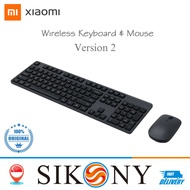 Original Xiaomi Wireless Keyboard & Mouse Set 2.4GHz Portable Multimedia 104 Keys Keyboard Mouse Not