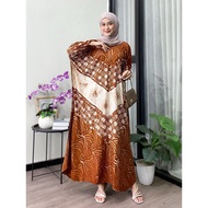 WAREHOUSE CLEARANCE OF WOMEN'S KAFTAN CLOTHES WITH ABSTRACT MOTIFS - MEGA FINE RAYON KAFTAN