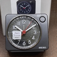 [TimeYourTime] Seiko QHE100KN Bedside Black Light Alarm Snooze Clock QHE100K