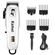 KEMEI เครื่องตัดผมไฟฟ้า มืออาชีพตัดผมผู้ชาย Wireless Hair Clipper จอแสดงผล LED Wireless Hair Clipper
