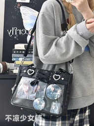 กระเป๋าสะพายข้างผ้าไหมสีเงิน Y2K กระเป๋าสะพายข้าง PU กระเป๋าสะพายข้างสไตล์วิทยาลัย กระเป๋าสะพายข้างแ