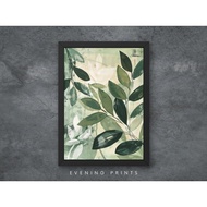 Sage green plant leaf Poster,simple natural wall art for plant enthusiasts home decoration - high-qu