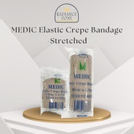 MEDIC Elastic Crepe Bandage - Stretched  10cmX4.5m | 7.5cmX4.5m