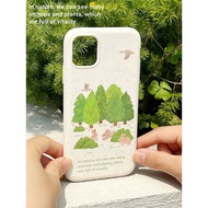Forest Apple 13promax Phone Case Men Women iPhone12 All-Inclusive 11 Degradable xs Shock-resistant 8