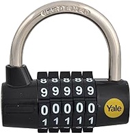 Yale Y160/48/123/1 Combination Padlock, 48mm, pack of 1, suitable for gates and garages