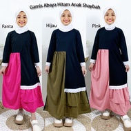 CARLINA GAMIS ANAK ABAYA SHAYBAH SYARI DRESS MURAH KIDS 5-13tahun PEREMPUAN