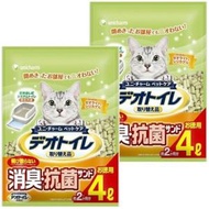 1週間消臭・抗菌デオトイレ 取り替え品 飛び散らない消臭・抗菌サンド 4L×2袋