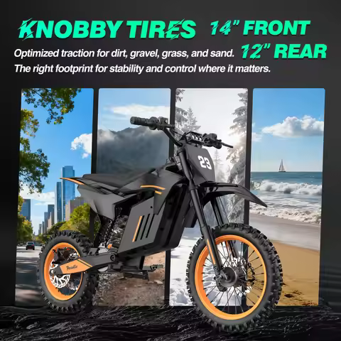 Pazolle X1 Electric Dirt Bike for Adults 3000W 35MPH 48V 30AH All-Terrain Tires Electric-Motorcycle 