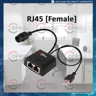 Ethernet Cable Splitter RJ 45 [Male/Female] 1 to 2 RJ45 Network Splitter Adapter