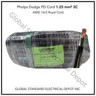 Phelps Dodge PD Cord (Royal Cord) 1.25mm2 (#16) 2C [75 Meters]