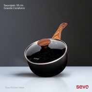 Sevo Blackwood Series Sauce Pan 18cm with Glass Lid Cover