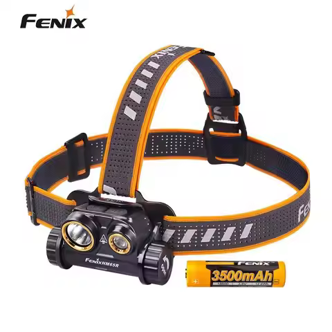 Original FENIX LIGHTING HM65R Headlamp,Alum;PolyCar,Black,1000lm