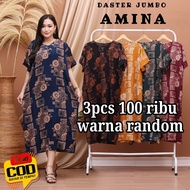 Paket 3pcs 100 ribu daster jumbo / daster rayon adem / daster murah