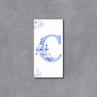 Hiasan kamar cewek aesthetic Poster dinding huruf abjad Pajangan Wall decor