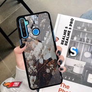 HP Realme 5 5 Pro Case Aesthetic Motifhp Floral Image Wallpapers 03 Custom Modern Design Cool Case H