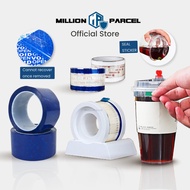 MillionParcel Easy Tear Adhesive Tape | Takeaway Sealing Sticker Tape | Security Seal Sticker | Void