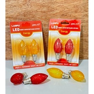 E12 0.5Watt LED CANDLE BULB (RED/YELLOW) LED BULB E12 小灯泡/神台灯泡