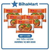 [SET5PACK]-VIFON- Vifon instant noodles with braised beef, Vifon braised beef noodles, Vifon braised