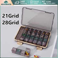 21/28 Lattice Medicine Box 7 Days Daily Medicine Box 7 Days Pill Medicine Box Weekly Tablet Holder S