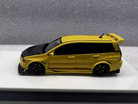 Error 404 1:64 EVO Lancer Evolution 9 IX Yellow Wagon resin model car