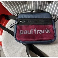 Paul frank大嘴猴國外專櫃購入藍色斜背包側背包小包