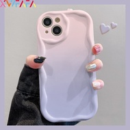 INS Macaron Candy Color Phone Case For Samsung Galaxy A72 A52 A52S A32 A22 A12 A51 A21S A50 A50S A30S J7 Prime On7 2016 M32 4G Anti-fall Gradient Wavy Curved Edge Soft Back Cover