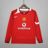 曼聯 Manchester United 04-06 主場長袖復古足球球衣 | 經典設計還原經典時期