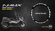 Mags Decals - NMAX 155 - Bold Series - White/Silver