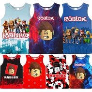 YAYA * Roblox การพิมพ์ภาพลายเกม3มิติสำหรับเด็กเสื้อกล้ามเสื้อกล้ามเด็กหญิงเด็กชายเสื้อแขนกุด