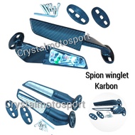 Rear view mirror winglet carbon cbr150r 2021 K45r cbr250rr gsx r15 ktm ninja rr