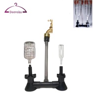 [deevoka] Bottle Washer Cleaning Equipment Sink Accessory Double Head for Kitchen Lab