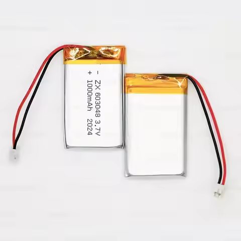 603048 3.7V 1000mAh Li-Ion Battery. Lithium Polymer Rechargeable for LED Emergency Lights, Smart Aud