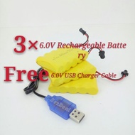 6.0V RC Car Rechargeable Battery USB Charger Cable
