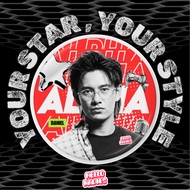 [NADIES] A7PHA BUTTON BADGE 58MM YOUR STAR YOUR STYLE SHINING GLITTER GLOSSY