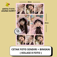 CETAK FOTO KAYU MDF KOLASE 8 FOTO