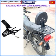 Baga w175, rear bag w175, backrest bag w175, rear port w175, accessories w175, mbiker