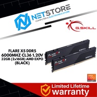 G.SKIL FLARE X5 DDR5 6000 CL36 1.20V 32GB (2x16GB) AMD EXPO - BLACK - F5-6000J3636F16GX2-FX5