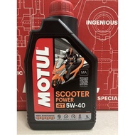 MOTUL SCOOTER POWER FULLY SYNTHETIC 5W-40 4T ENGINE OIL SCOOTER 100% ORIGINAL FRANCE