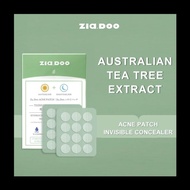 ZIA.DOO Australian Tea Tree Invisible Acne Patch 24pcs ziadoo Waterproof Acne Pimple Patch Day use A