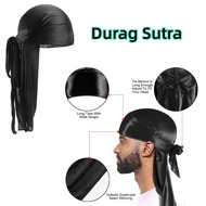 Durag Silk - Breathable Long Tail Hip Hop Headband For Pirate Hat
