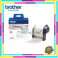BROTHER P-TOUCH ORIGINAL DK22212 CONTINUOUS LENGTH FILM (62mm x 15.24m) -BLACK ON WHITE