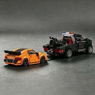 MOC City Rescue Vehicle, American Police Tow Truck, F-450 Tow Truck, Mini Race Car, Building Block T