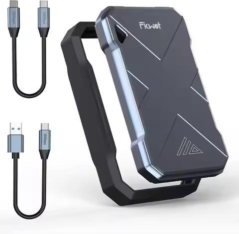 2TB Portable SSD with 2050MB/s Speed, USB-C, IP68 Waterproof & Shockproof for Smart TV, Cameras, iPh