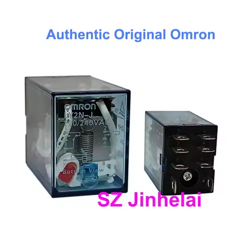 10pcs Authentic Original Omron LY2N-J(LY2NJ) 8Pins Relays 10A 24VDC 220VAC 12VDC 24VAC 110VDC 110VAC