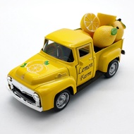1:36 Alloy Pickup Truck Retro Pickup Truck Model Creative Lemon Truck Desktop Ornaments Children's G